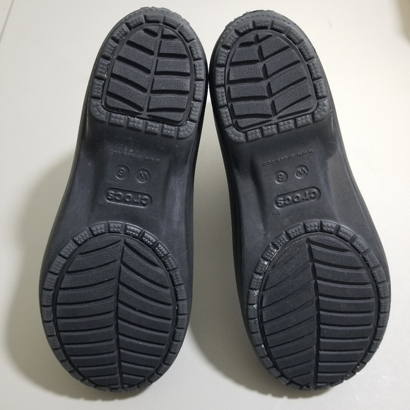 Crocs Womens Freesail 204630 Black Pull On Ankle Chelsea Rain Boots Size 6w - Picture 5 of 6